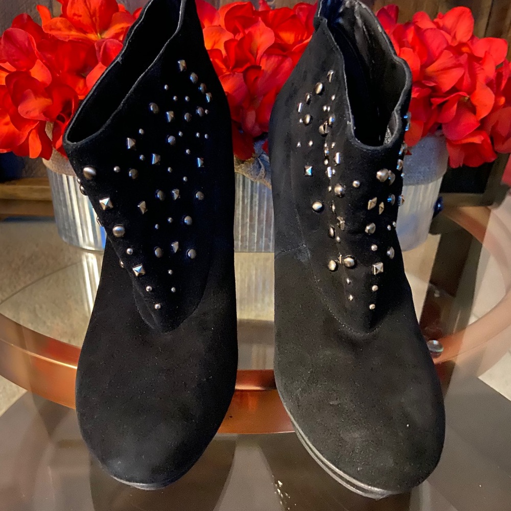 BCBGeneration Black Studded Booties